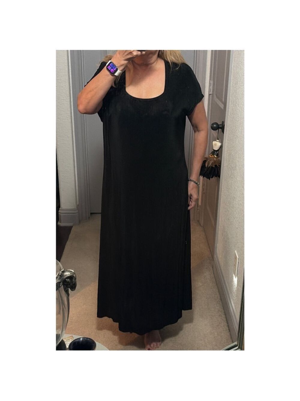 Women's Units Woman Black Maxi Dress 1X #0028